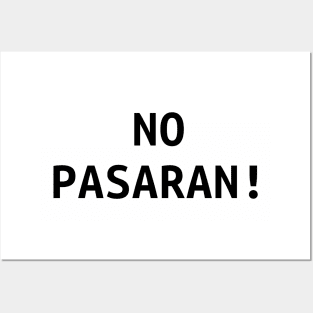 NO PASARAN! - anarchy motto Posters and Art